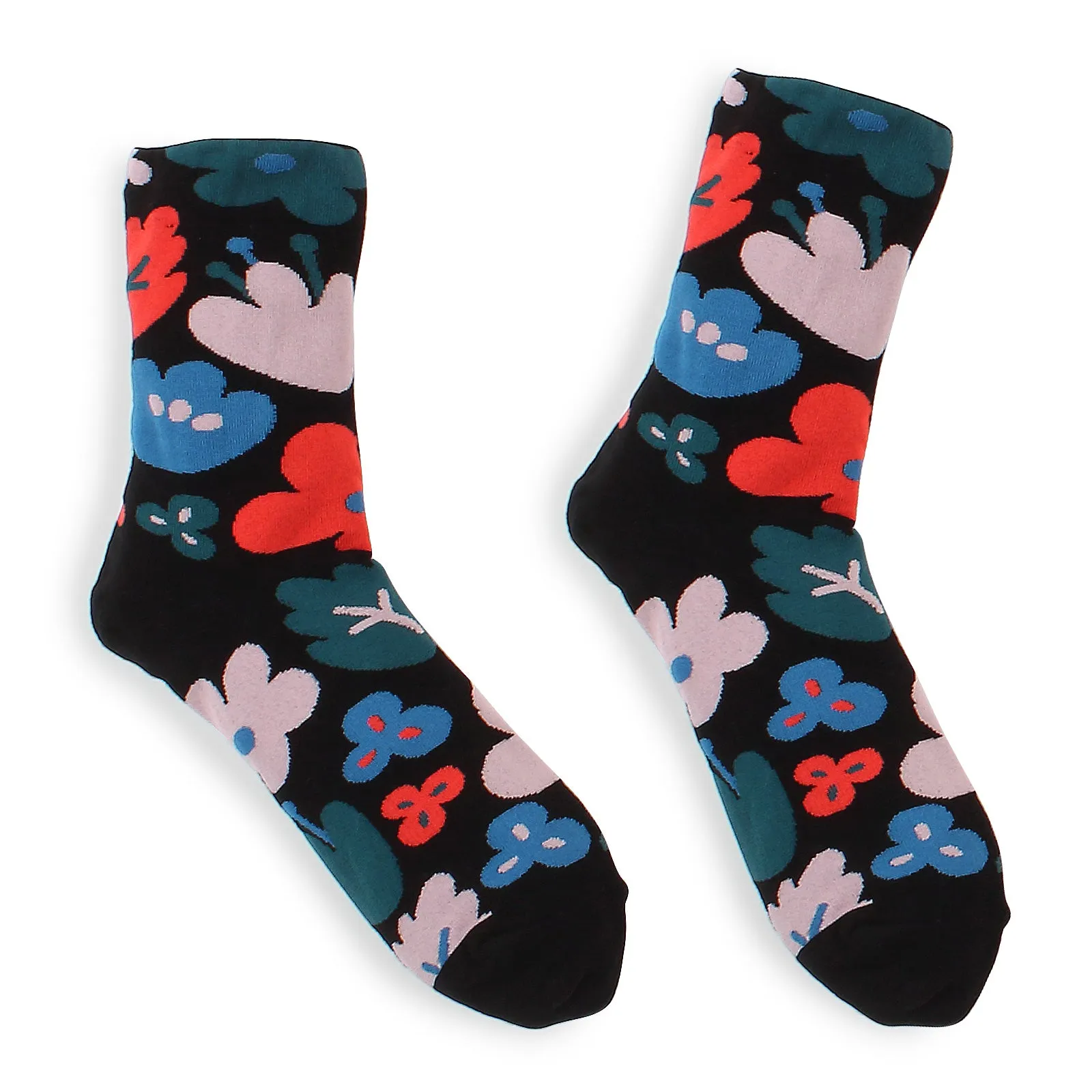 La Fleur French flower Socks (Crew 4 Pairs) vi 14