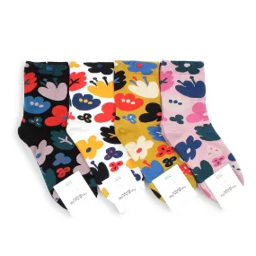 La Fleur French flower Socks (Crew 4 Pairs) vi 14