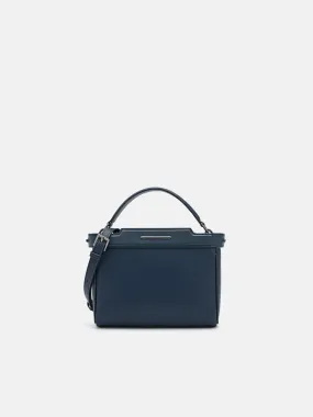 Leather Structured Sling Bag
