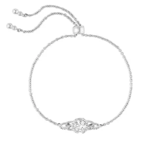 Lock and Key Crystal Bolo Bracelet-BC5519