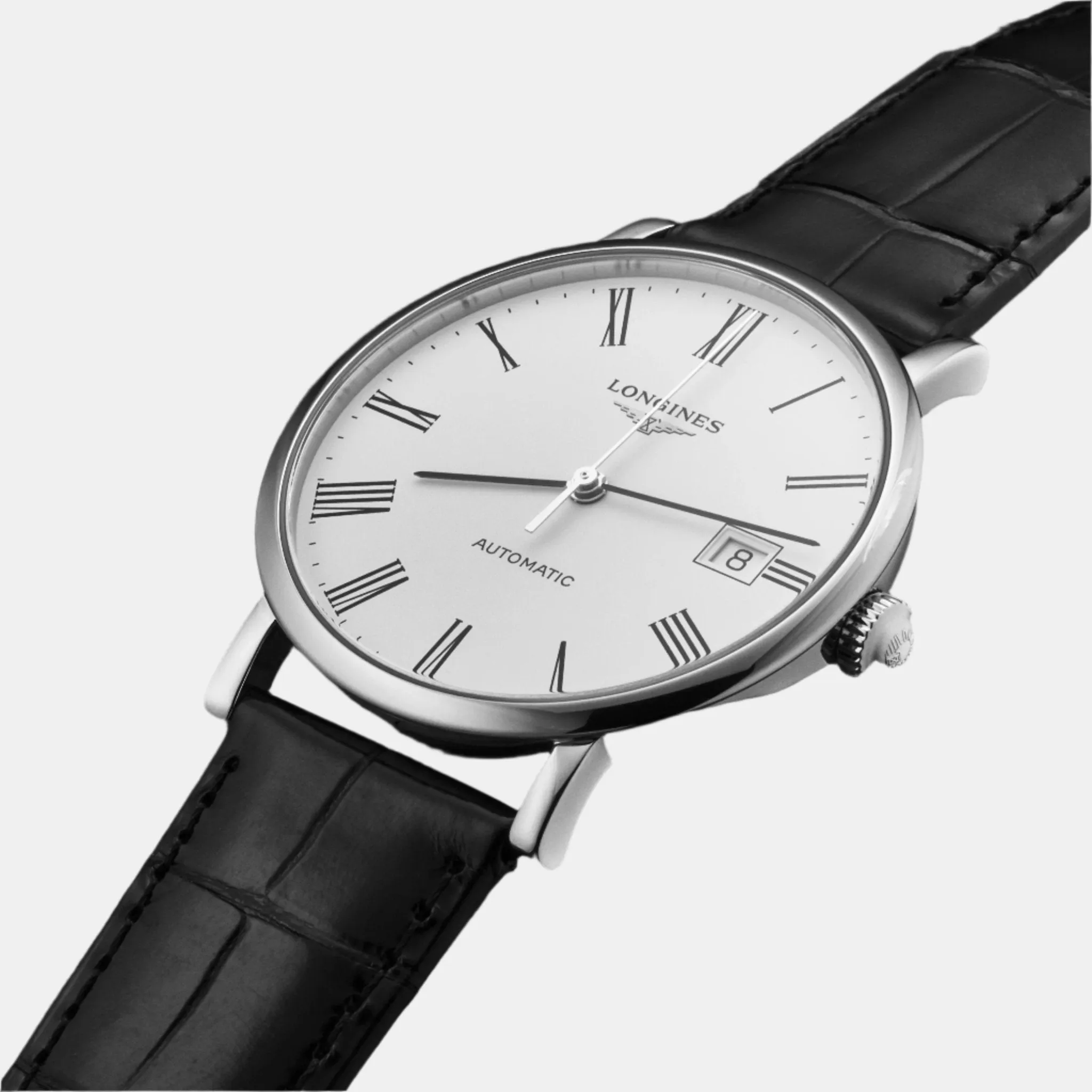 Longines Elegant Stainless Steel Automatic Men's Watch L4.809.4.11.2