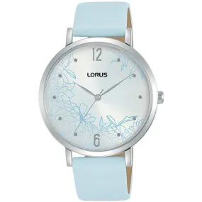 Lorus Women's Analogue Watch with Blue Leather Strap RG297TX9