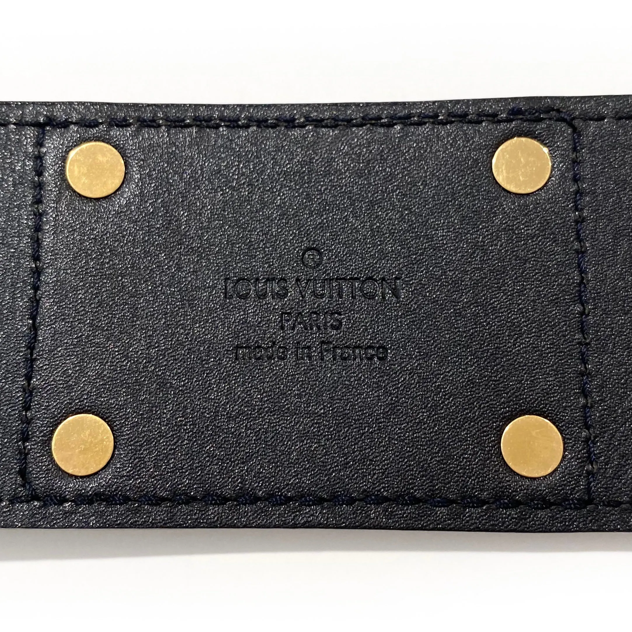 Louis Vuitton Black Patent Belt