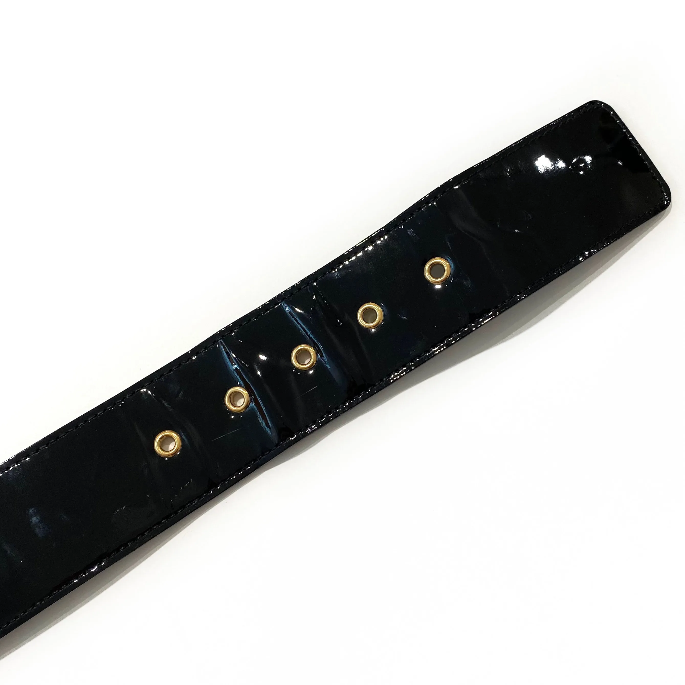 Louis Vuitton Black Patent Belt