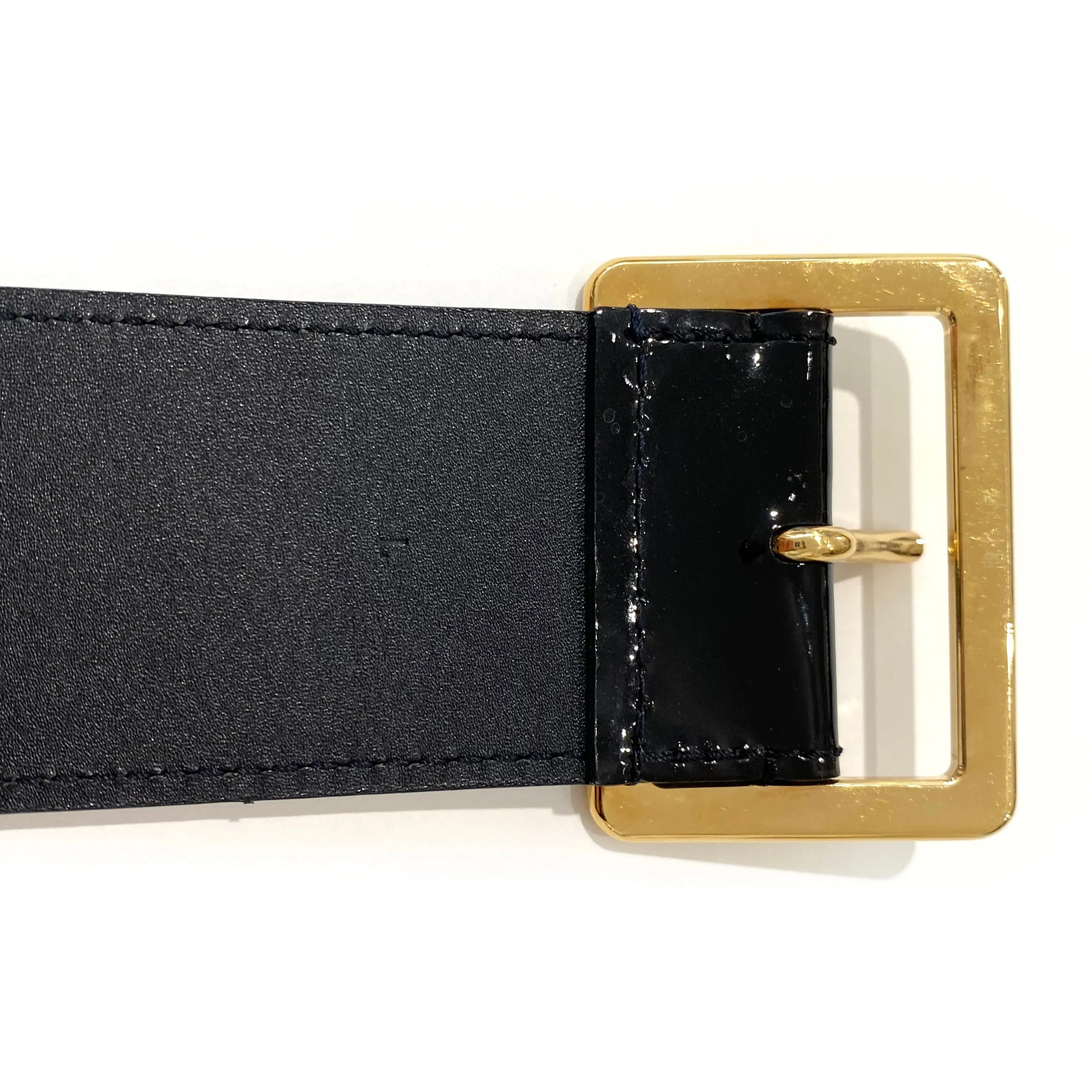 Louis Vuitton Black Patent Belt