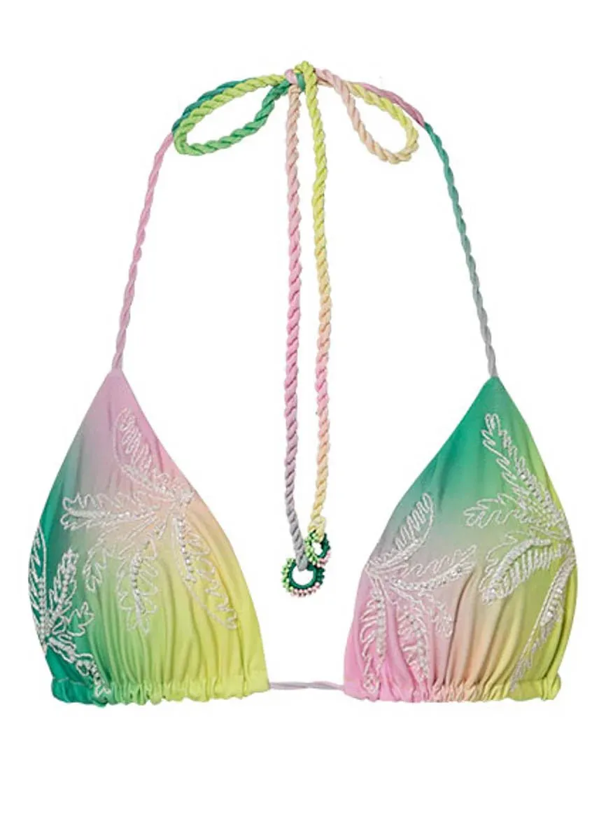 Maaji Ombre Prism Blamy Sliding Triangle Bikini Top - Reversible