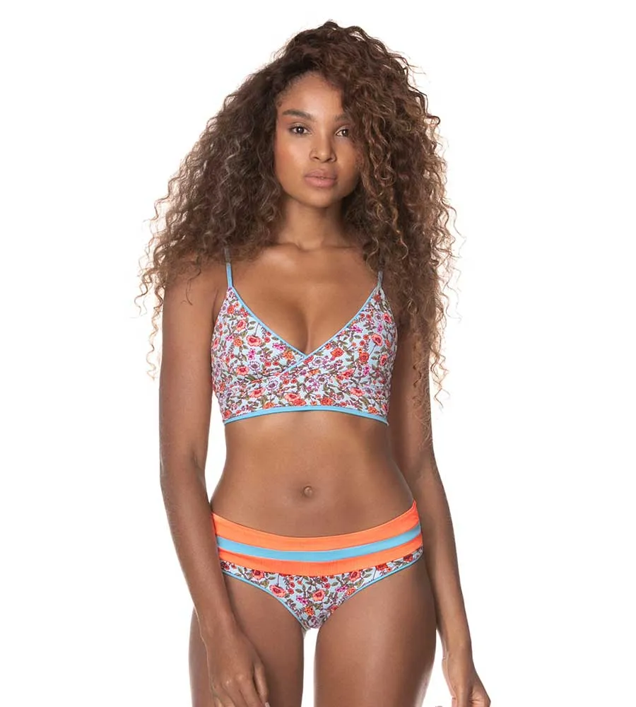 Maaji Women's Cloud Blue Rvsbl Bikini Top