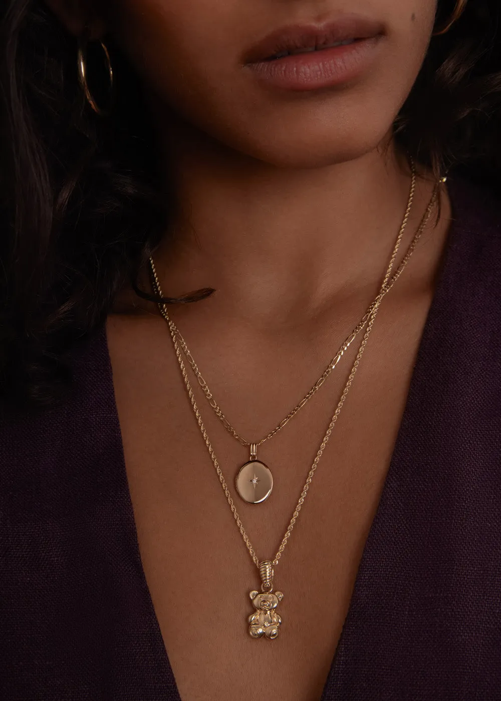 Maison Oval Locket Diamond