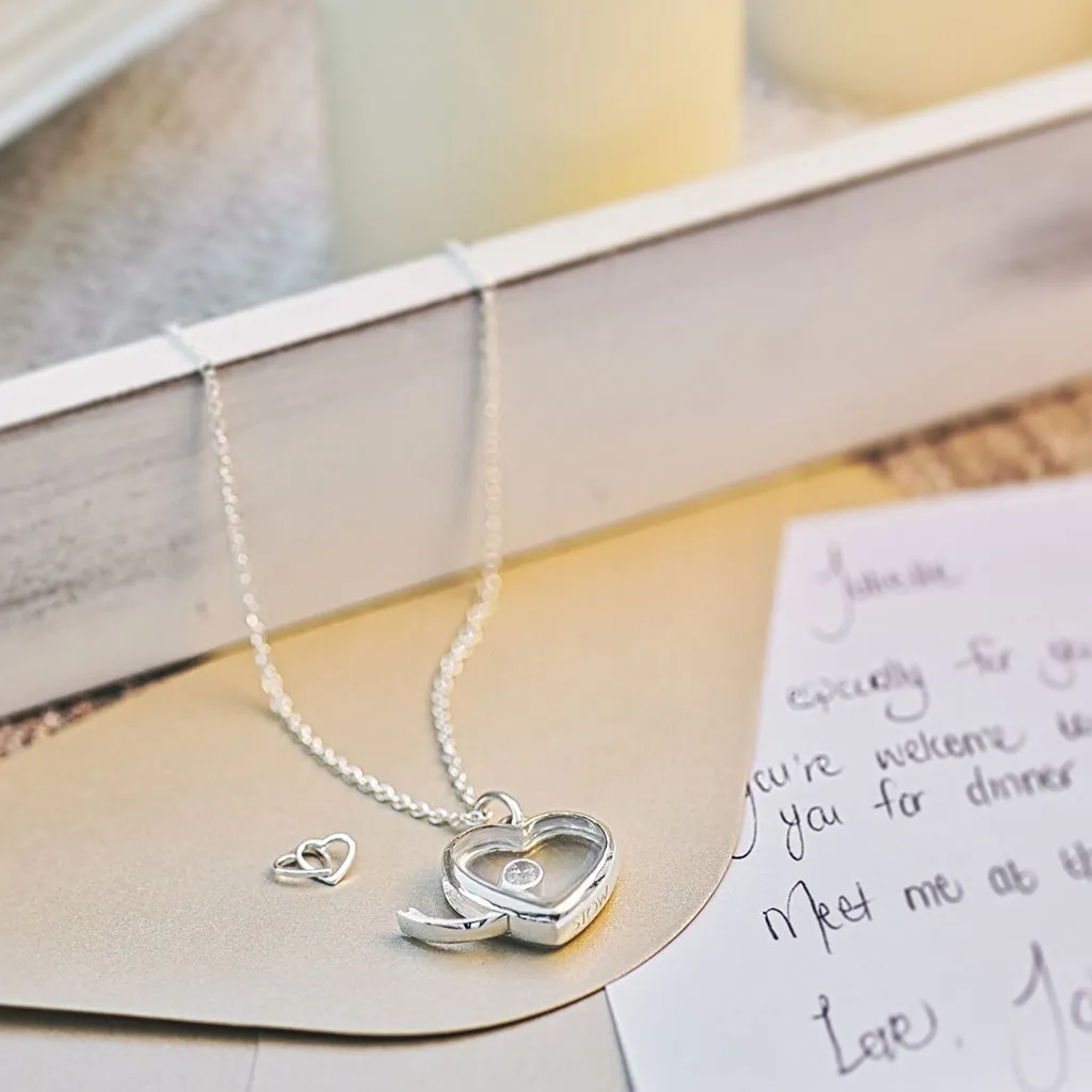 Medium Silver Heart Locket