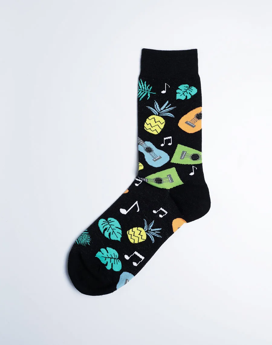 Men’s Hawaiian Tropical Vibes Crew Socks Pack | 3-Pair Bundle