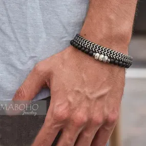Men's Stainless Steel Vintage Foxtail Bracelet