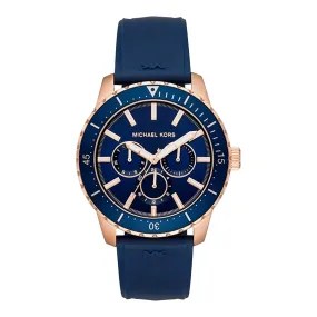 Michael Kors Cunningham Blue Silicon  Men's Watch MK7163