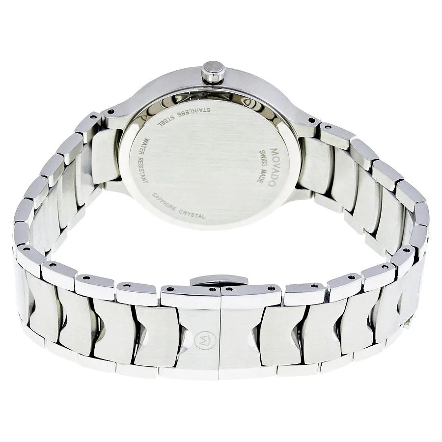 Movado Luno White Mother of Pearl Dial Ladies Watch 0607055