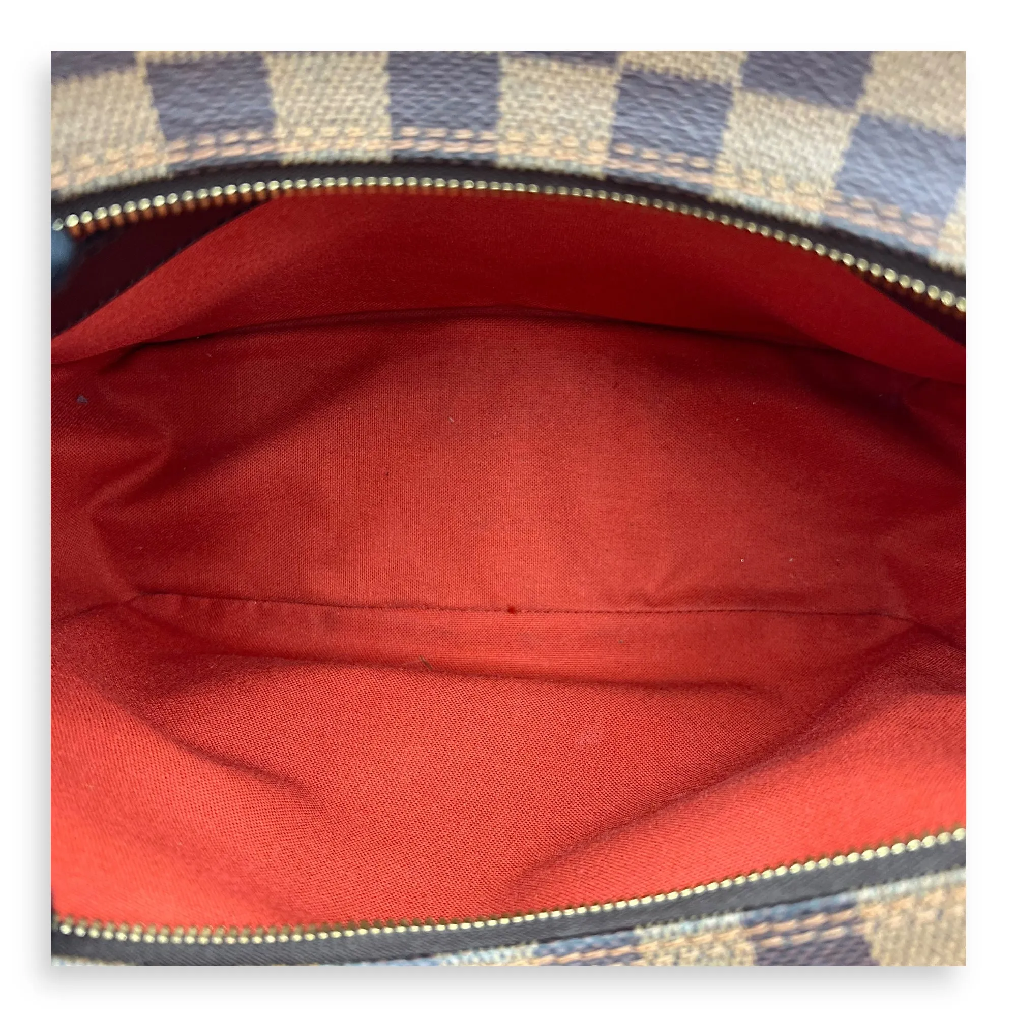 Naviglio Crossbody Bag Brown in Coated Canvas, Gold hardware
