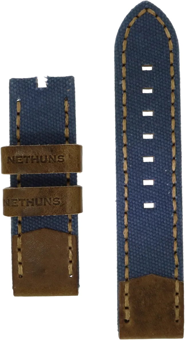 Nethuns 24mm Leather/Canvas Blue