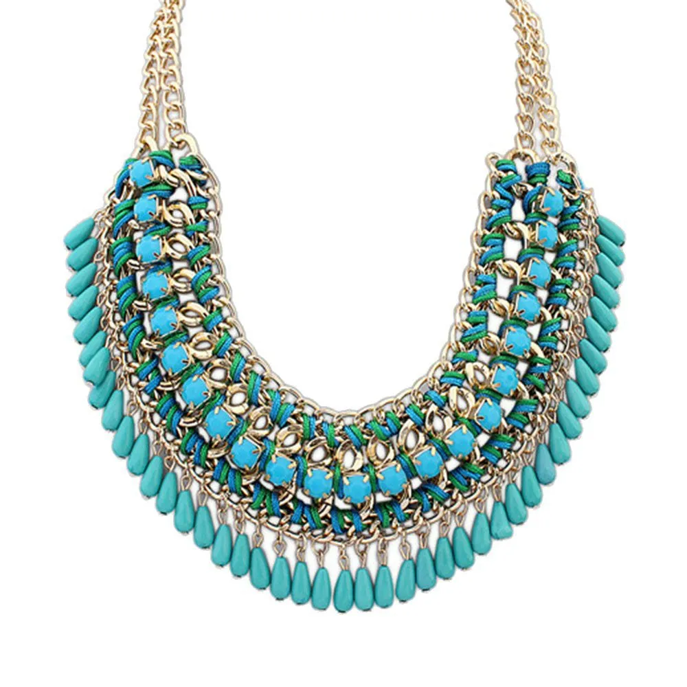 New Fashion Bohemia Knitting Necklace Choker Collar Necklace Fine Jewerly For Women Necklace