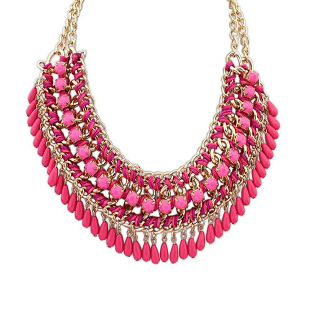 New Fashion Bohemia Knitting Necklace Choker Collar Necklace Fine Jewerly For Women Necklace