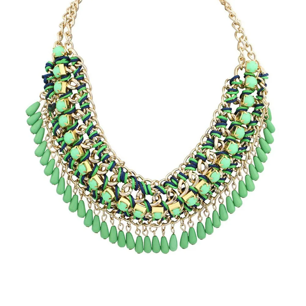 New Fashion Bohemia Knitting Necklace Choker Collar Necklace Fine Jewerly For Women Necklace