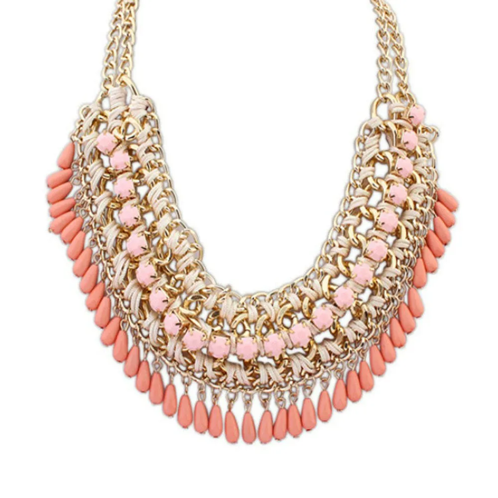 New Fashion Bohemia Knitting Necklace Choker Collar Necklace Fine Jewerly For Women Necklace