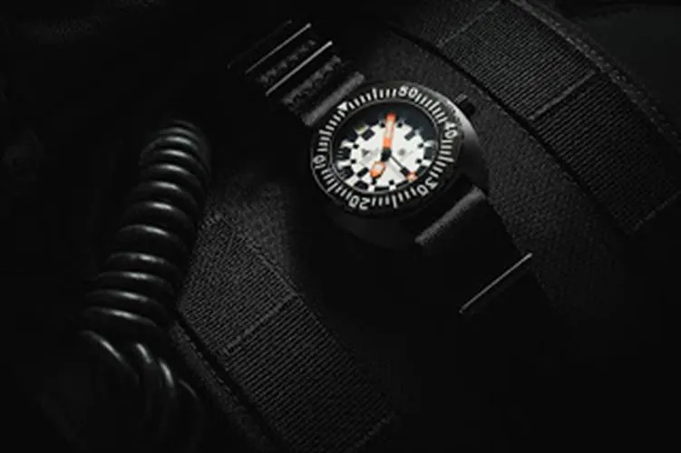 New Limited Edition SYNCHRON Military Diving Watch Black ISOfrane Rubber