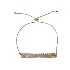 Noelly Baguette CZ Adjustable Bracelet