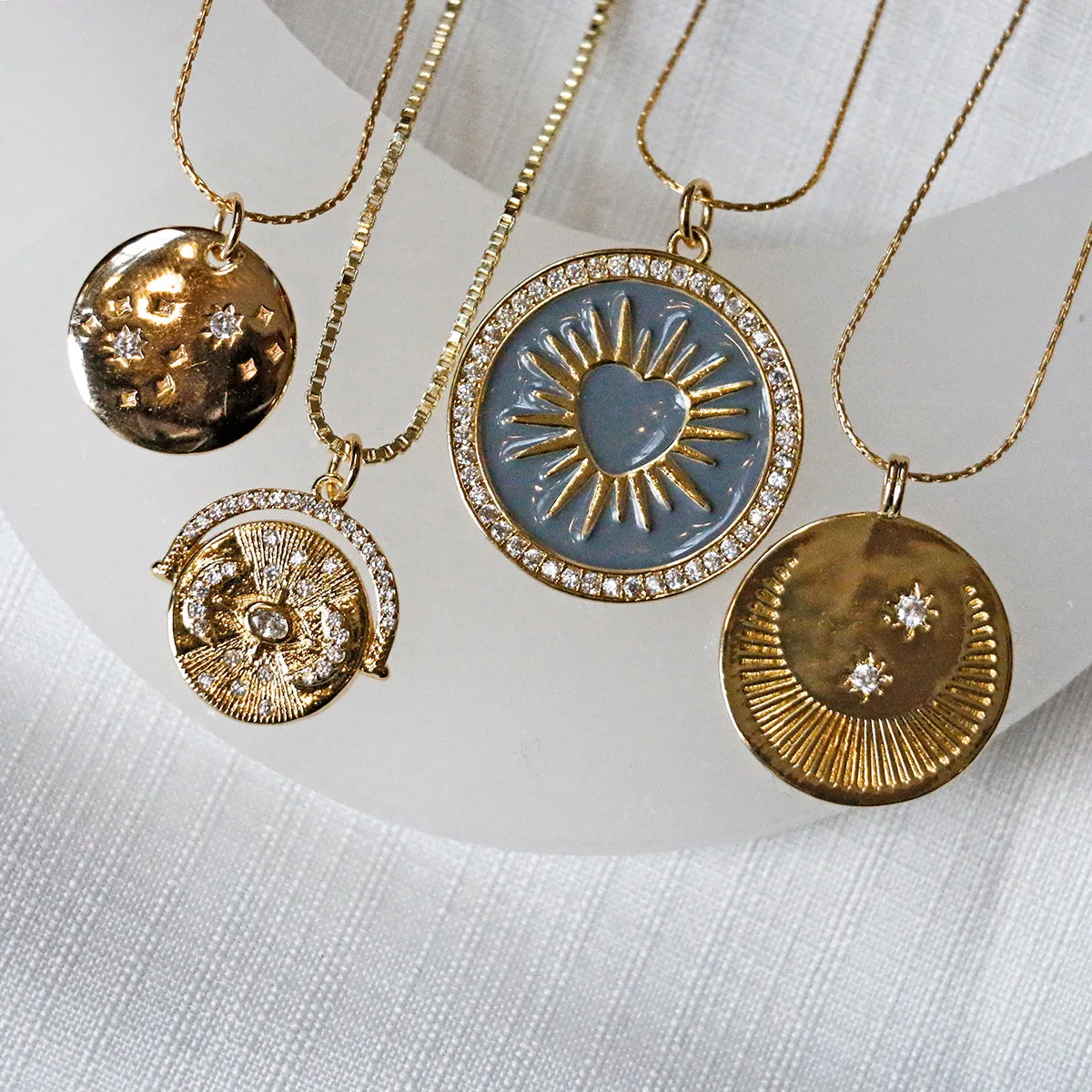 Nuance Moonlight Medallion Pendant Necklaces | More Styles