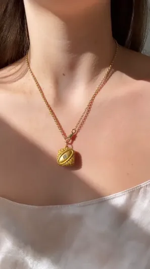 Old Mine Cut Diamond Locket