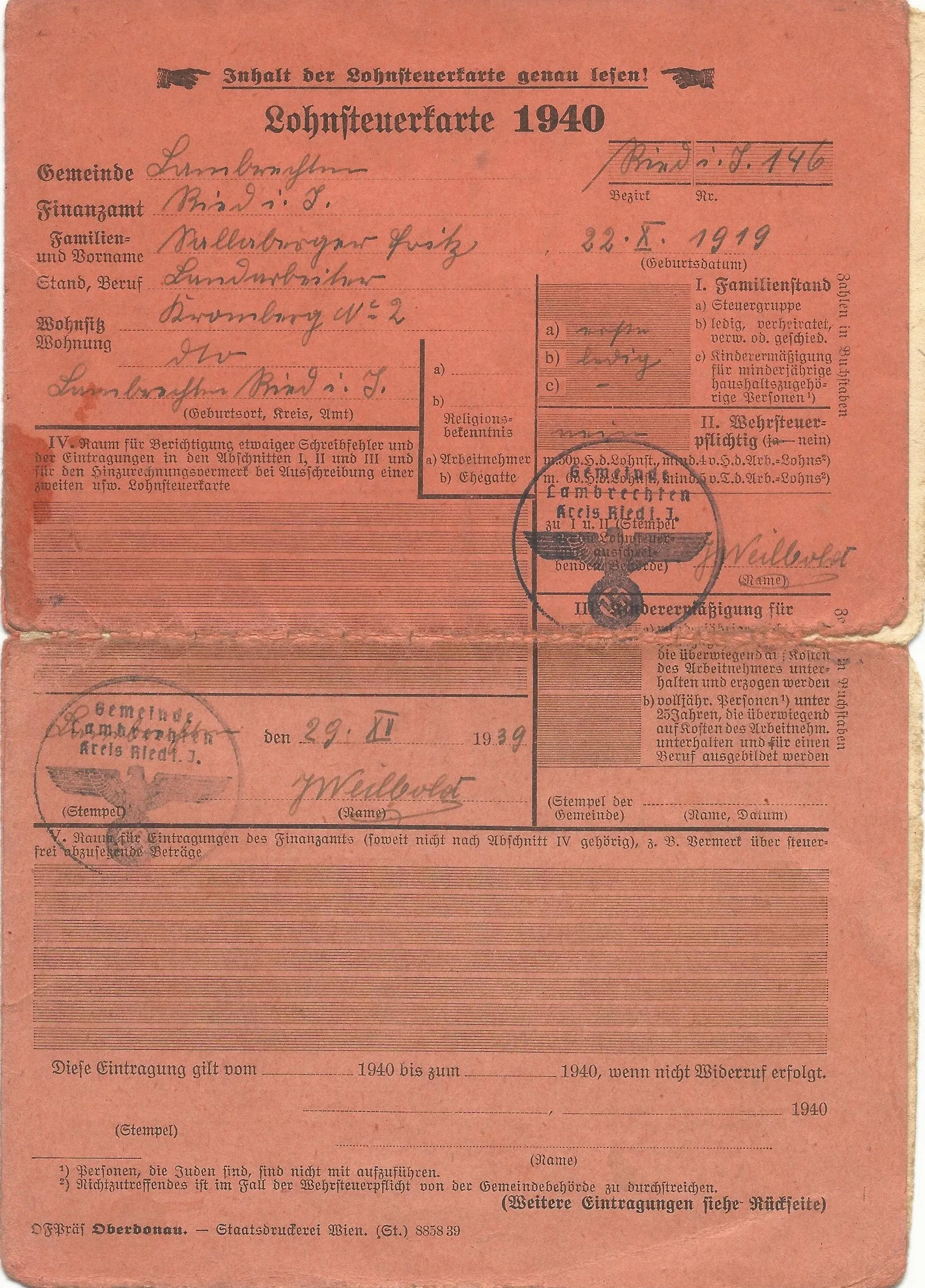 Original German WWII Named Panzergrenadier Obergefreiter Awards Grouping