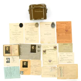 Original German WWII Named Panzergrenadier Obergefreiter Awards Grouping