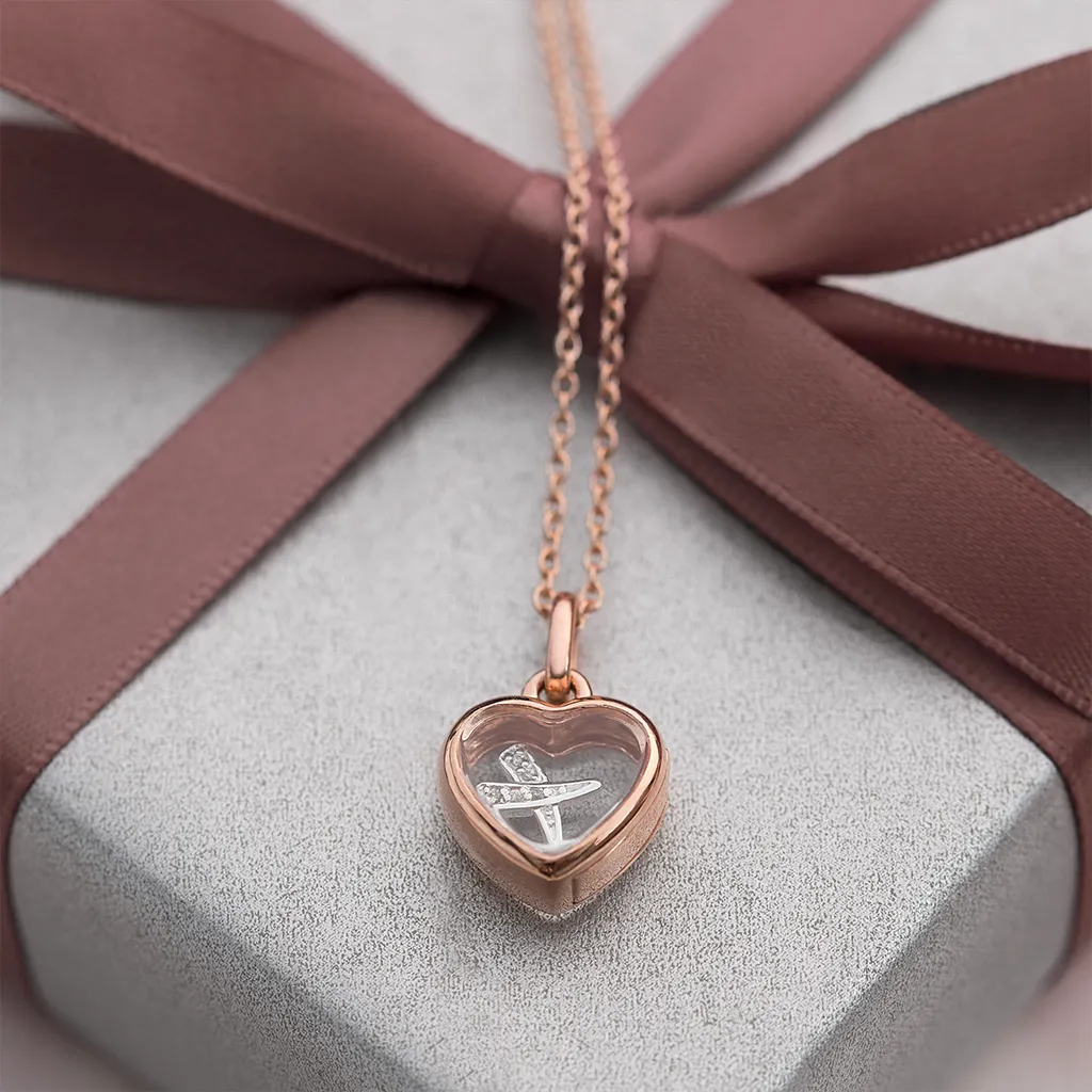 Petite Rose Gold Heart Locket