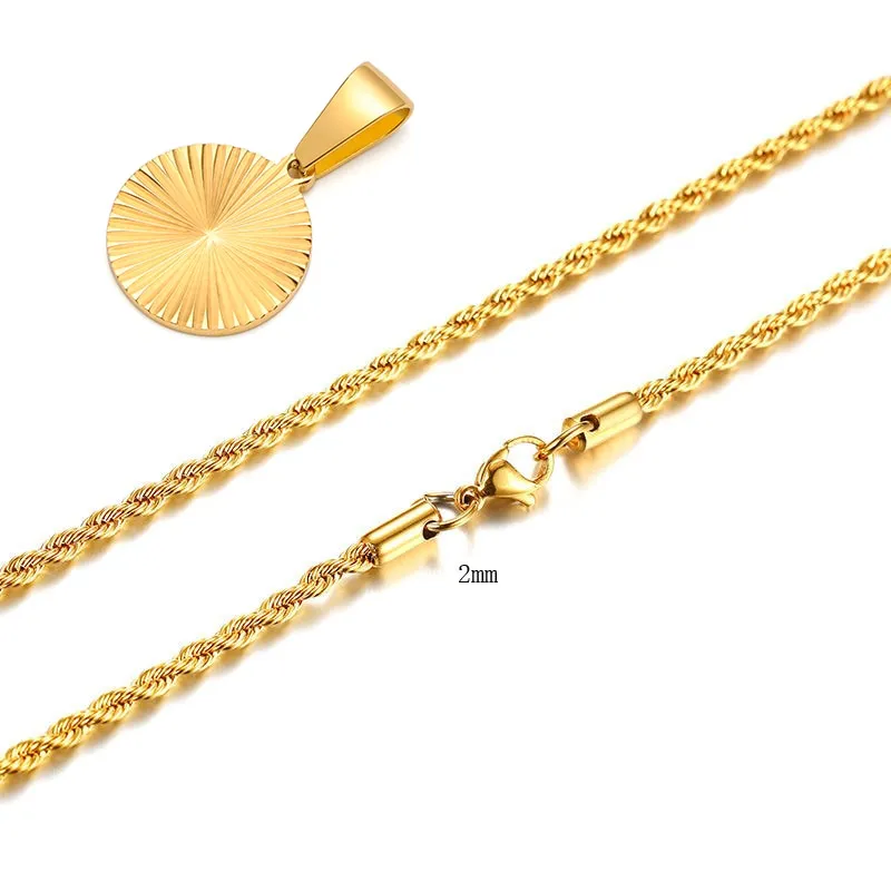 Plated Rectangle Pendant Necklaces