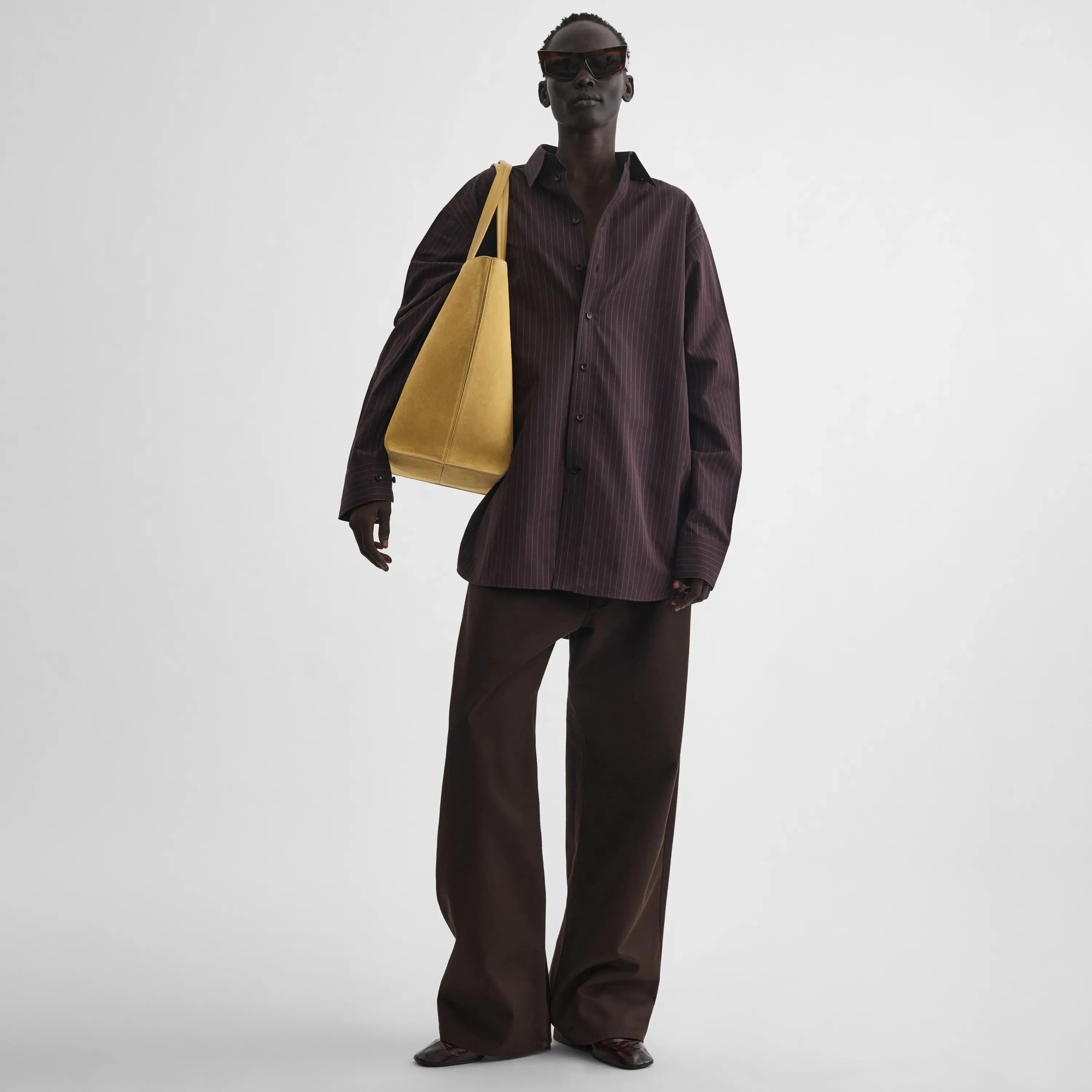 POT CABAS | corn yellow leather
