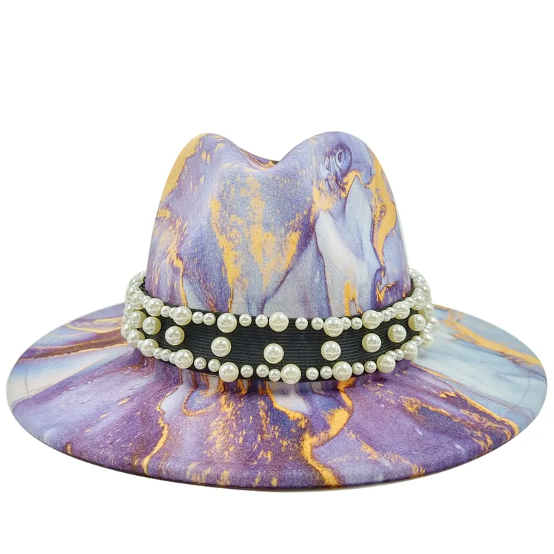Psychedelic Abstract Fedora Hat