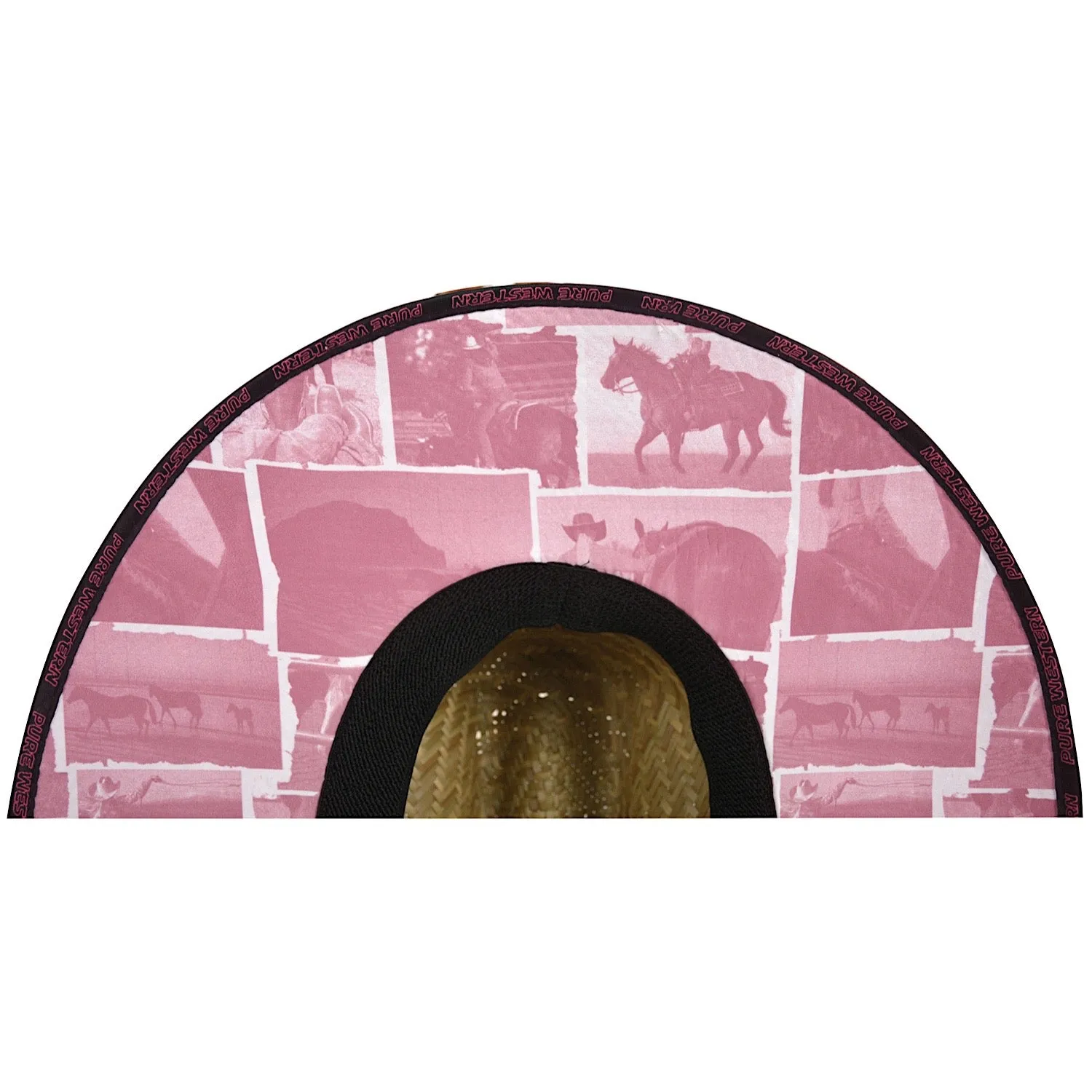 Pure Western Kids Rodeo Print Hat Fuschia