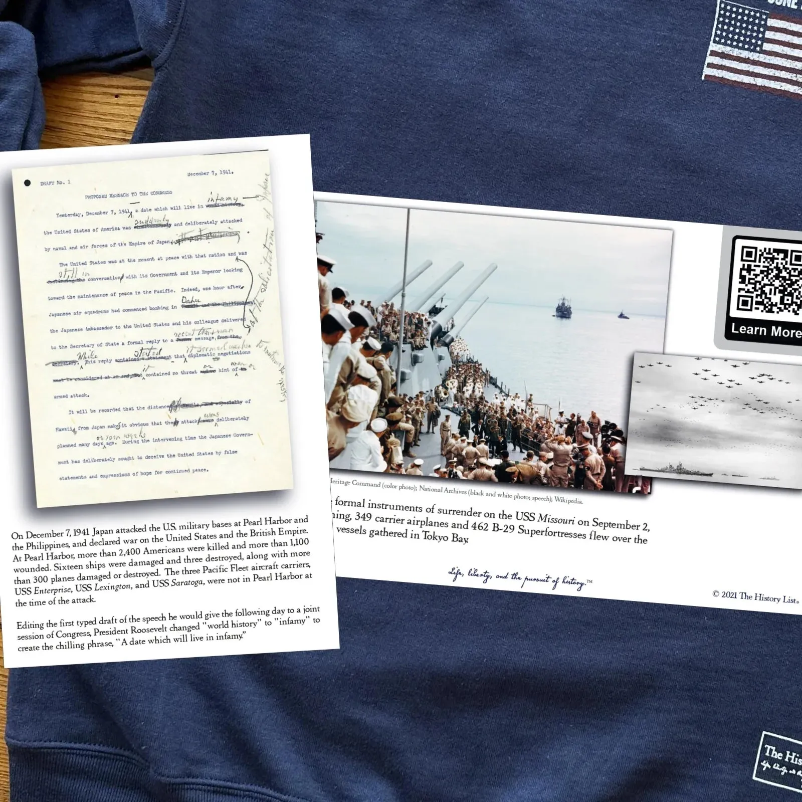 "Victory at Midway"  Made in America Long-sleeved Shirt