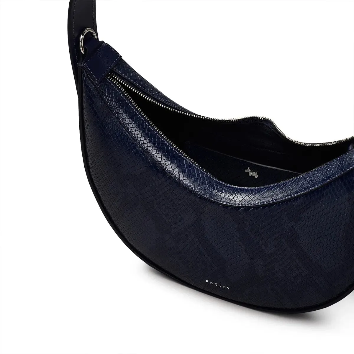 Radley The Kensal - Faux Snake Small Ziptop Shoulder in Evenfall