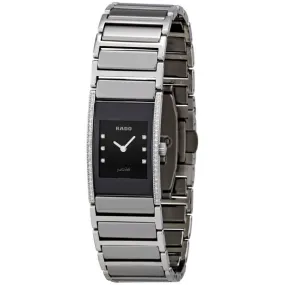 Rado Integral Small Platinum Tone Diamond Dial Ladies Watch R20759752