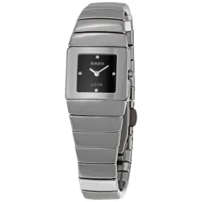 Rado Sintra Quartz Diamond Black Dial Ceramic Ladies Watch R13334732