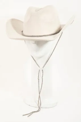 Rhinestone Strap Cowboy Hat