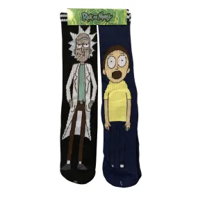 Rick And Morty Characters 2-Pack Athletic Crew Socks