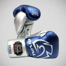 Rival RS100 Professional Sparring Gloves Blue/Silver