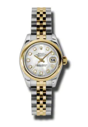Rolex Datejust Automatic Stainless Steel 18kt Yellow Gold Jubilee Ladies Watch 179163MDJ
