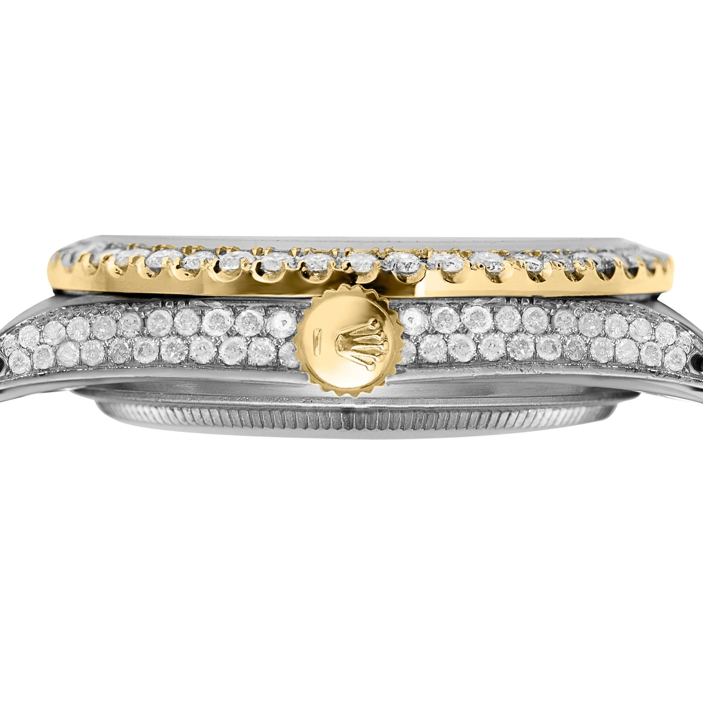 Rolex Datejust Diamond Bezel Watch 36mm Champagne Diamond Dial | 12.65ct