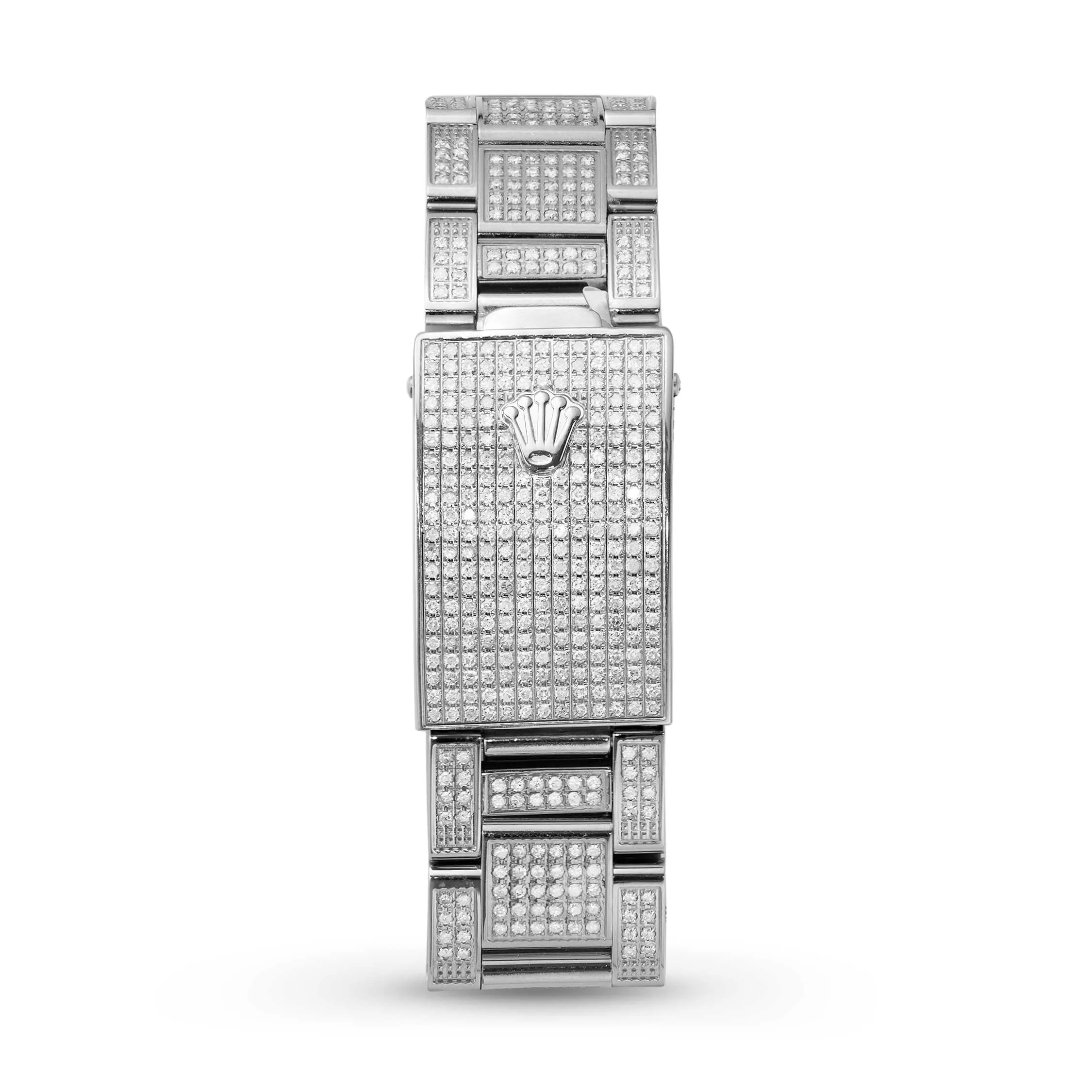 Rolex Datejust Diamond Bezel Watch 36mm Dark Green Roman Dial | 10.25ct
