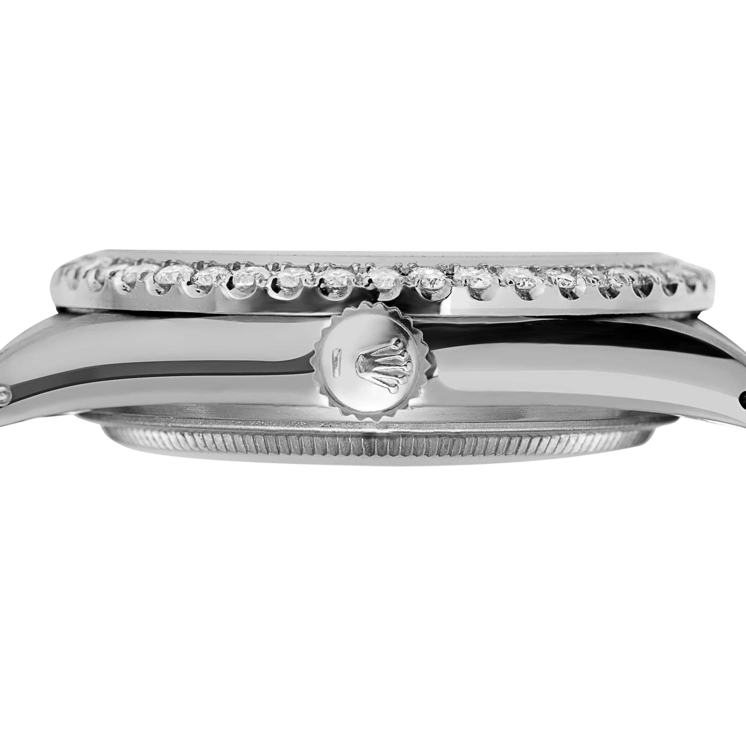 Rolex Datejust Diamond Bezel Watch 41mm Red Roman Dial | 5.25ct