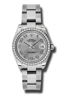 Rolex Datejust Lady 31 Silver Concentric Dial Stainless Steel Oyster Bracelet Automatic Watch 178384SCAO
