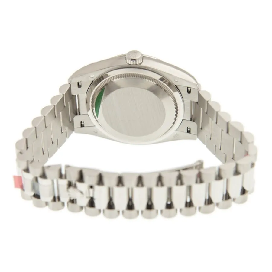 Rolex Day-Date 36 Automatic Silver Dial 18kt White Gold President Watch 128239SSP