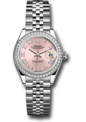 Rolex Lady Datejust Automatic Pink Dial Ladies Jubilee Watch 279384PRJ