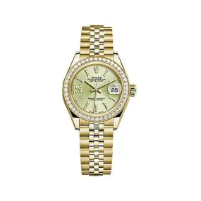 Rolex Lady-Datejust Linden Green Diamond Dial Jubilee Watch 279138LGNSRDJ