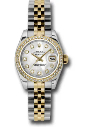 Rolex Lady Datejust Mother of Pearl Diamond Dial Automatic Watch 179383MDJ